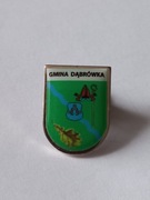 Herb gmina Dąbrówka przypinka pin odznaka wpinka