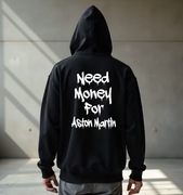 Męska Czarna Bluza M Need Money For Aston Martin