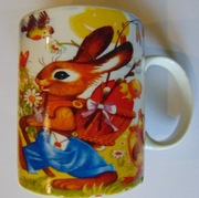 Kubek ceramiczny z uchem Wielkanocny Zajączek 200ml