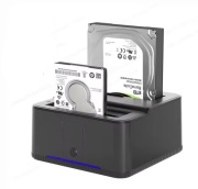 Stacja dokująca USB 3.0  2 dyski port 2.5/ 3.5  TF / SD