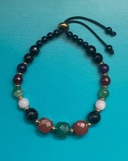 Bransoletka kamienie naturalne - amulet, ochrona przed złą energią 