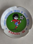 Unikatowa Popielniczka finały Espana 82 . Lubiana . 