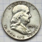 0996 USA 50 centów HALF 1959 D srebro 