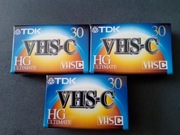 TDK HG Ultimate VHS-C 30 Made in Japan