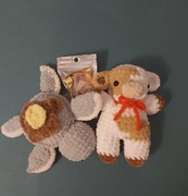 Pluszak, maskotka żółwik i krówka zestaw