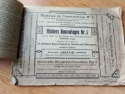Klocki drewniane Richters Bauvorlagen Nr. 3 katalog Niemcy unikat 1910