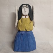 rzeźba ludowa ANIOŁ - Jan Mika 33 cm