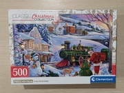 Puzzle Clementoni 500 Świąteczny Pociąg