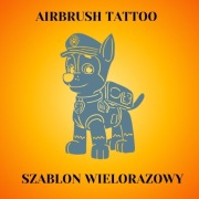 Szablon do tatuaży Airbrush, facepainting, wielorazowy Psi Patrol