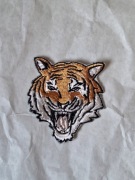 Aplikacja naszywka haft diy tygrys zwierzę 