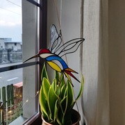 Witraż zawieszka koliber 