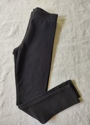 H&M legginsy ocieplane czarne r. 128