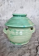 Ceramiczny garnuszek z pokrywką