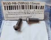 Śruba tytan imbus M6 15 mm 6 szt.