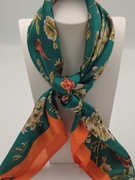 Apaszka turkus - pomarańcz