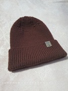 Czapka ręcznie robiona, z wełny meryno