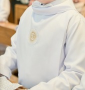 Strój komunijny komża spodnie większy chłopiec nawet 164 cm