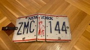 Vintage - Notes z Tablicy rejestracyjnej New York - USA - oryginal