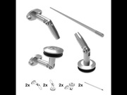 Komplet , okucia daszku nierdzewne AISI 316
