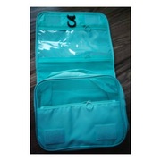 Kosmetyczka Miętowa Wielowarstwowa z przedzialkami