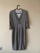 ORSAY, sukienka na codzień, biało-czarna, rozmiar 36/S