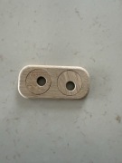 Rozety na rury ogrzewania fi 15mm, dąb drewno