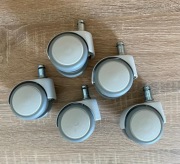 Kółka fotelowe 1 komplet- 5 sztuk Nowy Styl trzpień wyciskany fi11mm.