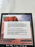 Henna do włosów farba Light Mountain Słoń Jasny Brąz