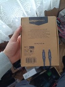 Kabel przewód toslink spdif optyczny 4,5m Amazon basics