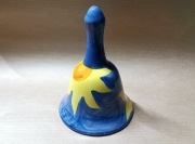 Ceramiczny dzwonek / żółte kwiaty