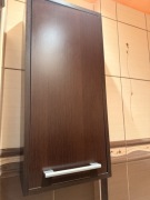 Szafka wisząca łazienkowa brązowa 72 cm półka ścienna nowoczesna mebel