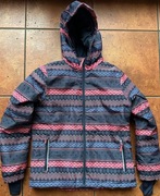 Crivit Lidl kurtka narciarska 146 152 różowa granatowa wzorki