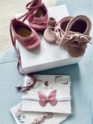 Buciki dla dziewczynki Butterfly skóra naturalna r16