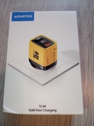 Kostka do szybkiego ładowania 35w z wyświetlaczem LED dwoma gniazdami