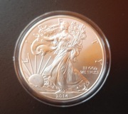 1 Dolar - USA - Amerykański Orzeł - Uncja - srebro - 2014
