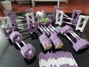 Recznie wykonane przeszkody dla koni typu schleich