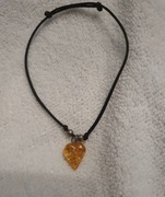 Bransoletka z bursztynem serce