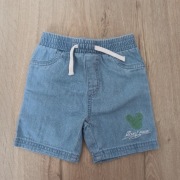 NOWE nieużywane dżinsowe spodenki primark Disney Mickey Mouse 74