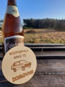 Podkładka ze sklejki 10 x 10 cm – Twój unikalny grawer! 