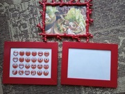 RAMKI szt.3 w kolorze czerwonym 