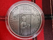 Moneta 20 zł.  Pamięci  Ofiar Getta w Łodzi - MENNICZA  2004