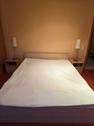 Łóżko drewniane 160x200 z materacem