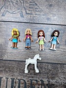 Lego Friends Mix Minifigurki 4 sztuki figurki minifigs koń