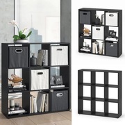 Open Room Divider Czarny 104 x 108 cm, Nove"