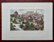 Albrecht Bruck, Nürnberg Akwaforta Akwarela