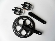 Pojedynczy mechanizm korbowy 52T z osłoną aluminium korb 170mm