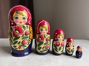 Russian Wooden Nesting Doll, Matrioszka, Matryoshka -Belarusian girl 5psc