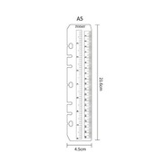 Plastikowa linijka do segregatora A5