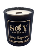 Świeca sojowa- Spicy Tangerine / Drewniany knot