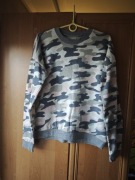 Bluza damska Sinsay rozmiar M szara we wzór moro